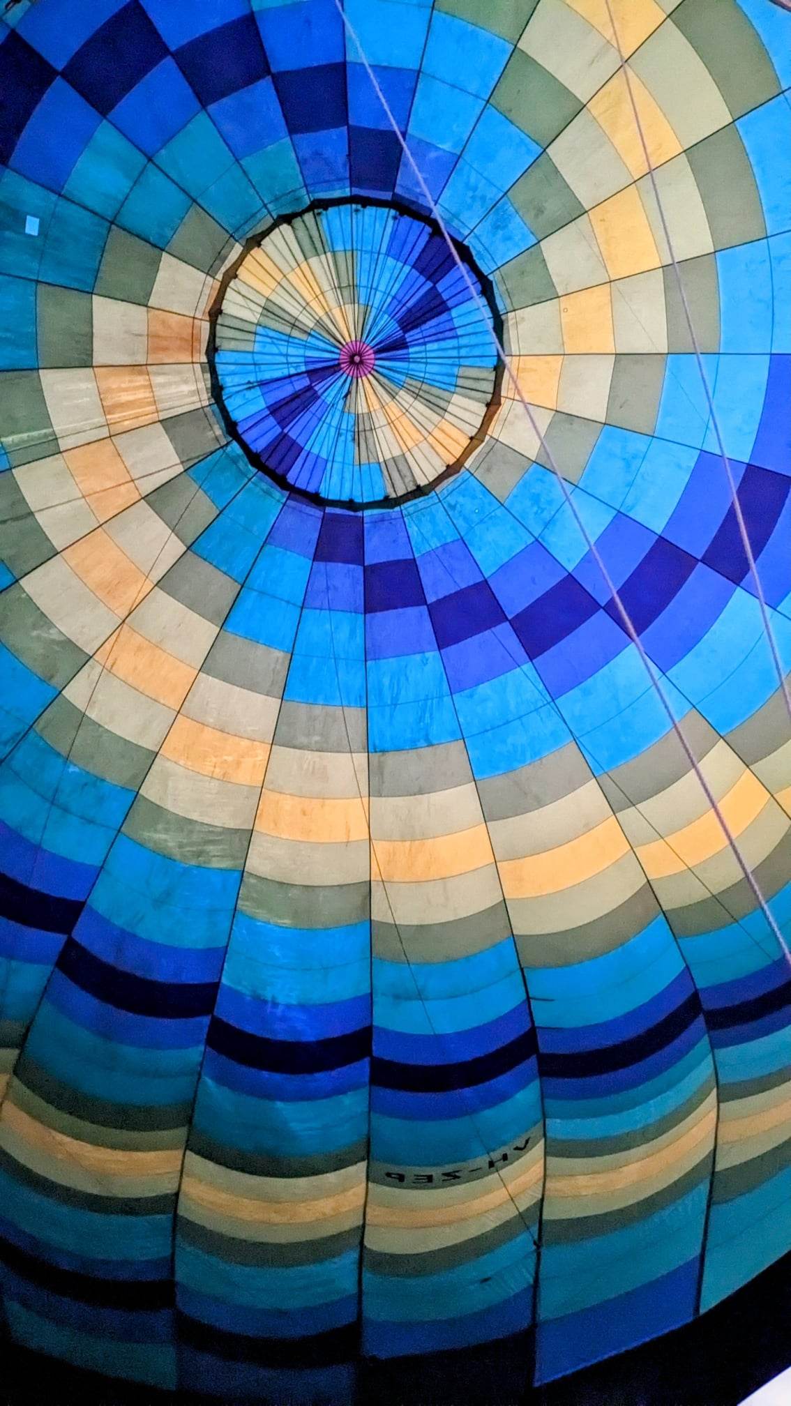 image of the inside of a hot air balloon