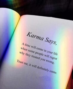 a quote on Karma will catch up