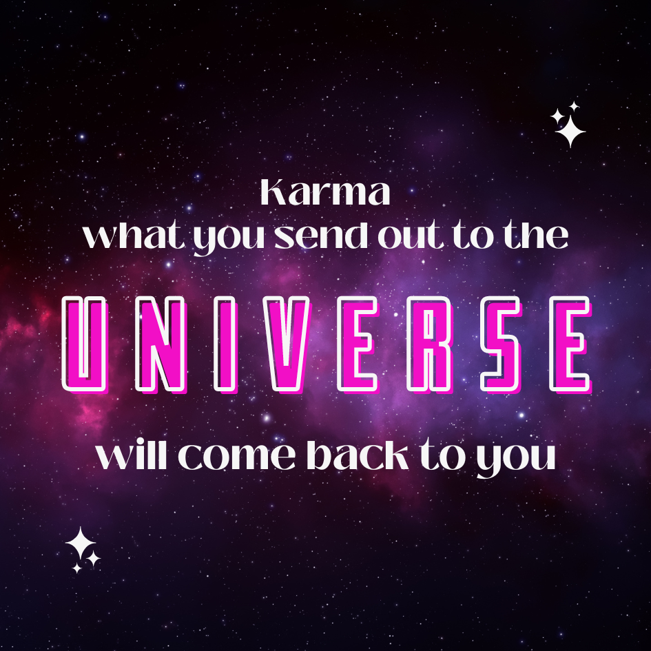 image of karma and the universe