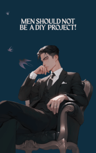 image of a man in an armchair